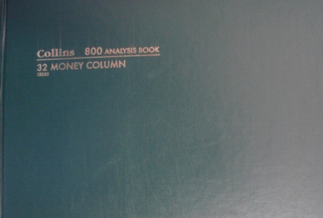 Collins 13252 800 32 Money Column Account Analysis Book 96 Leaf
